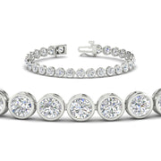 8.70 Carat Diamond Bezel Set Tennis Bracelet
